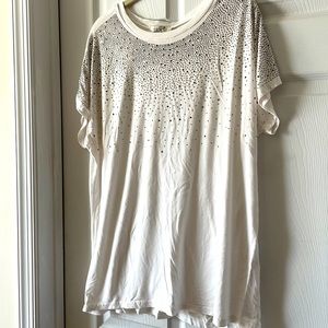 WHITE CRYSTAL DECORATED TOP